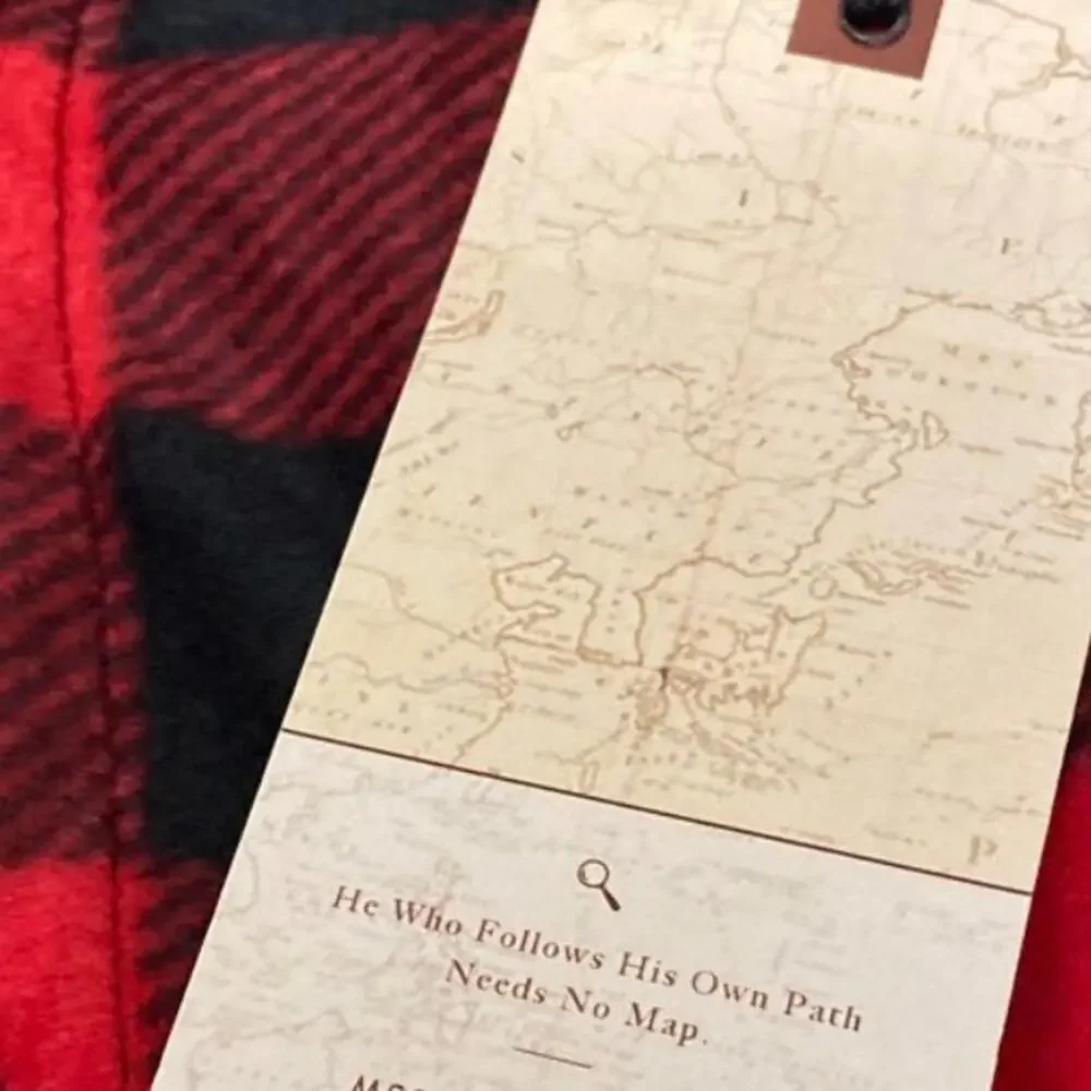 0293 NEW Boys Black and Red Flannel Button Up Shirt - Picture 2 of 4